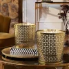 Large Black Oudh Scented Candle With Metal Sleeve