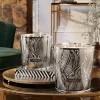 Large Orris Mimosa Scented Candle With Metal Sleeve