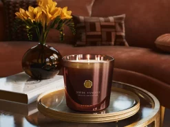 Large Suede Vanilla Scented Candle